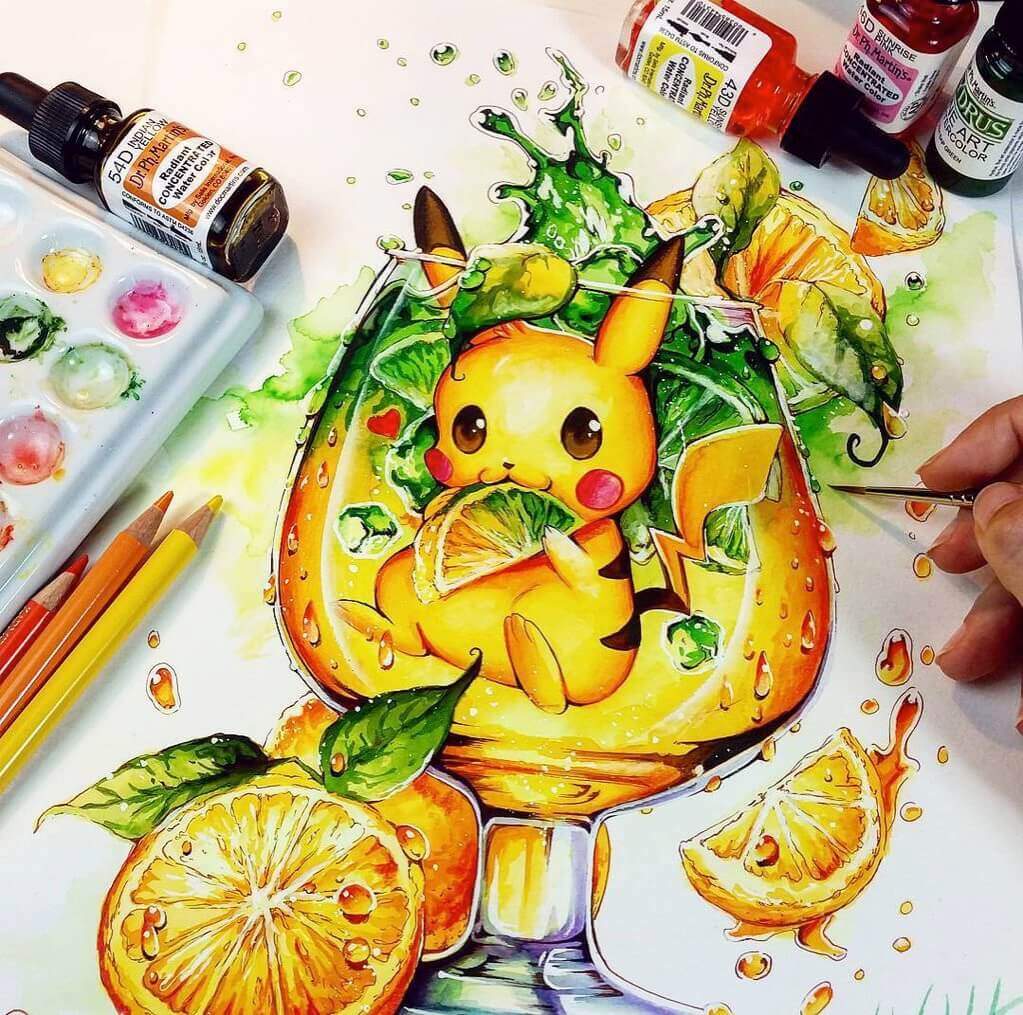 Fresh lemon pikachu by naschi dafleqe
