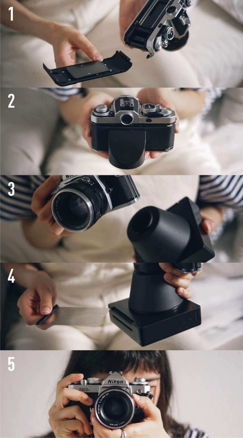 従来のフィルムカメラをインスタントカメラ化するアイテム：Instant